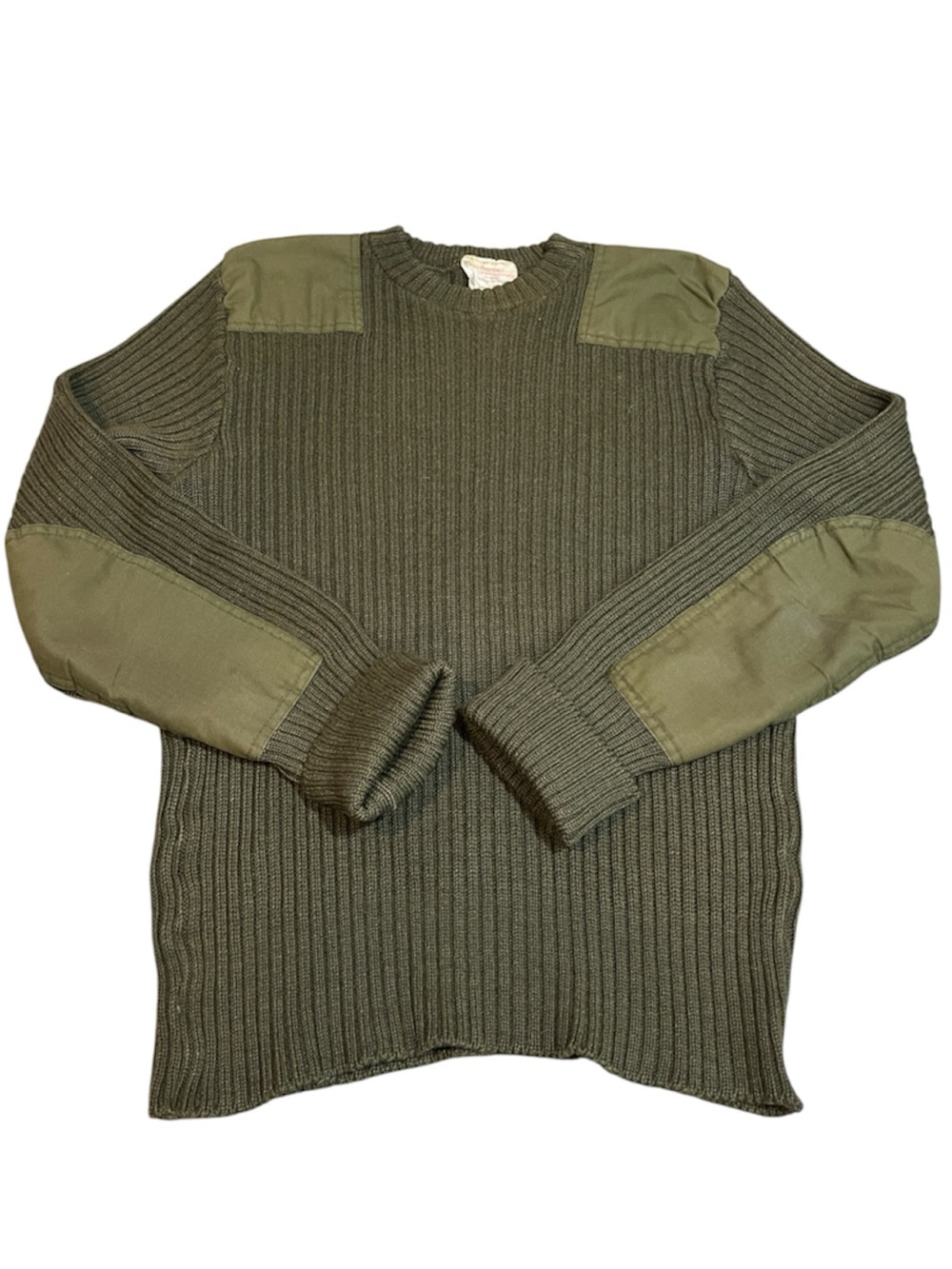 VINTAGE BRIGADE QUARTERMASTERS WOOLLY PULLY COMMANDO SWEATER OLIVE GRN SZ 44 L